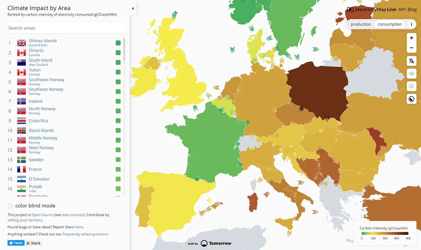 Source: Electricitymap.org